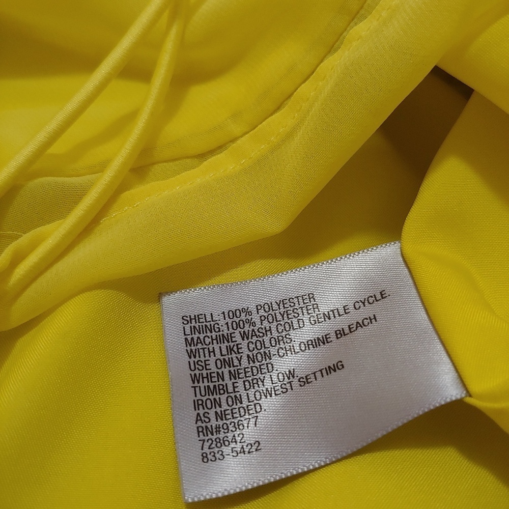 Worthington gently worn yellow peplum tank - Picture 4 of 5